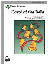 Carol of the Bells piano sheet music cover Thumbnail